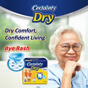 You know the signs—A small shift, that uneasy look. It might be a wet diaper... and soon, a rash. ❤️ Keep your loved ones dry and comfy with Certainty Dry - Pants. Fast absorption = less dampness, and Bye Rash. Choose comfort, choose Certainty—for those you care for most. Get Certainty today at your nearest Mega Kulim Pharmacy. #ByeRash #CertaintyMY #ForEverydayConfidence #MegaKulimPharmacy #FarmasiMegaKulim #CertaintyMY #StayHealthyWithUs | Mega Kulim Pharmacy