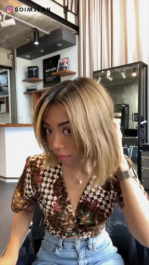 you like? 👩‍🦳 #haircolour #hairtransformation #blondebob | So, I'm Jenn.