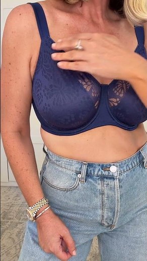 Natalie’s Latest Try-On‪@LetMeTryBeforeYouBuy‬❤️Triumph Lacy Minimizer Bra Review