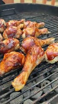 Charcoal Grilled Chicken Legs with Yellow Squash | Simple Backyard Cook