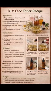 DIY Face Toner Recipe #facetoner #skincare #NaturalBeauty #diyideas #diybeautytips | Emmanuel Ekaette Jeremiah