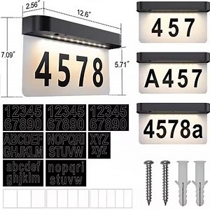 [Hot Item] 20 LED Lights, House Numbers, Solar Address Signs, Solar Gardens, Outdoor LED Solar Light