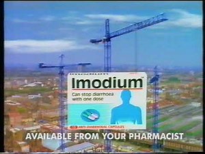 Imodium advert - Broadcast 29th March 1998
