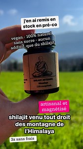 ⭐️🌼Le shilajit est un complément alimentaire naturel , rare et précieux, qui est utilisé dans la médecine traditionnelle et ayurvédique depuis des millénairesRécolté dans les montagnes de l'Himalaya pakistanais, entre 5100 et 5500 mètres d'altitude, la résine de Shilajit Holy Angels est séchée naturellement au soleil pendant 45 à 60 jours pour préserver tous ses minéraux et bienfaits.Contrairement aux méthodes industrielles, la résine de Shilajit Holy Angels est purifiée 40 fois avec des filtre