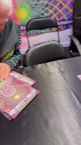 Spent an afternoon meeting & greeting with friends at the Psychedelic SF Gallery in the heart of the culture, the neighborhood referred to as Haight Ashbury. This beautiful gem of a gallery, created by our dear friend, Magic,offers two impeccable floors of Visionary Art and merchandise, open on a busy corner, Haight & Masonic, of this legendary locale. The line of friends went out the door and down the block while, for six hours @alexgreycosm & @allysogreycosm took a few precious minutes with ea