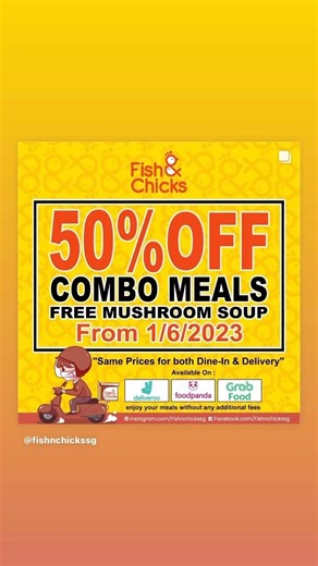 “Same Prices for Both Dine-In & Delivery‼️‼️” So, enjoy your meals without any additional fees🎉🎉🎉🤩 | Fish & Chicks