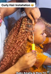 Record Breaking 2026 Children’s Day Hairstyle for Baby Amelia 🤩💃 #babyameliaandmomtv #childrensday2026 #kidshairstyles #curlyhairtutorial #installation
