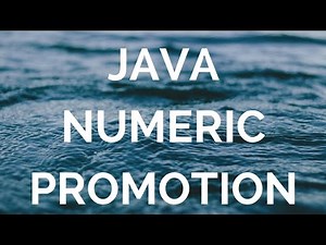 Java Numeric Promotion (manohar academy)