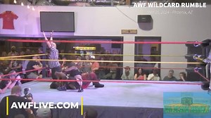 Seemingly frustrated by not being able to put her opponent away, Fallyn Grey suffers a disqualification (DQ) - thus giving SOS the victory! #AWF #women #Wrestling #prowrestling #luchalibre | Arizona Wrestling Federation
