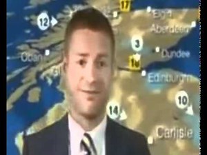 BBC Weather Man Middle Finger! With slow motion!