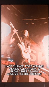 LAST CHANCE, FORT WAYNE! 🔥 98.9 The Bear Birthday Bash Presents Asking Alexandria & From Ashes To New at Clyde Theatre on April 29 with special guests Royale Lynn and What Lies Below! Grab your tickets and we will see you there.🤘🏼 | Clyde Theatre