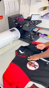 Hoop This Blavk And Red Varsity Jacket With Me To Embroider 😱🔥 #smallbusiness #varsityjacket #embroidery #embroiderersofinstagram #fyp #customembroideredvarsityjacket #support #ajuniquecreationsllc #unique #custommade #customservice #viral #memorialpiece #keepsake | AJ Unique Creations LLC