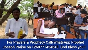 16 reactions | Prophet Joseph Praise is praying for students who are writing Exams & those facing financial challenges | Source Television | Facebook
