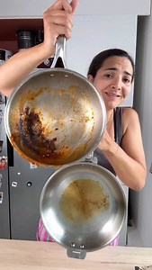 🔥En collab rémunérée avec @cristelfrance Tu as cramé ta poêle en inox ? Pas de panique. J’ai la solution en 1 ingrédient. Et c’est économique. Que ce soit de la nourriture carbonisée qui colle au fond ou les vilaines traces marron laissées par de l’huile brûlée… il existe une méthode *simple et naturelle* pour tout rattraper, sans produits chimiques ni paille de fer ✨ 👉 Voici LA MEILLEURE ASTUCE à ma connaissance, pour récupérer une poêle en inox brûlée : 1. Remets ta poêle sur le feu. 2. Vers