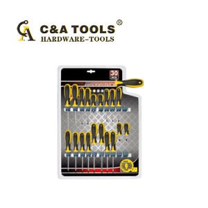 [Hot Item] 30PCS Plastic Handle Screwdriver Set