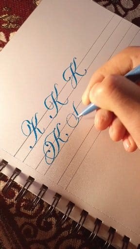 19K views · 429 reactions | How to write letter K in seven different ways? #calligraphy #calligraphyisfun #lettering #handwriting | Calligraphyisfun Calligraphyisfun | Facebook