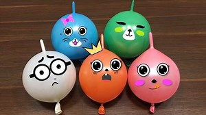 Making Slime With Funny Balloon Cute Doodles #9 | Satisfying Slime Videos #slime #asmr #funny #doodle #satisfying | Slime Slime
