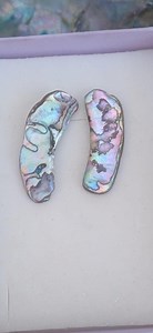 Unique Abalone Shell/ Paua Shell / Perlemoen Shell Stud Earrings | Ocean Inspired Earrings | Beach Style | Bohemian Earrings