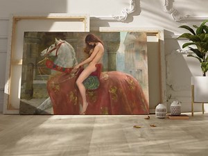 John Collier Painting Print - Lady Godiva | Canvas Print | Giclée Print | Fine Art Print | Large Wall Art Print | Pre-raphaelite Art - Etsy