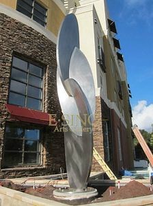 [Hot Item] High Polished Outdoor Decor Matt Stainless Steel Abstract Sculpture for Garden