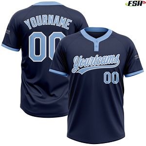 [Hot Item] High Quality Custom Sublimated Baseball Jerseys Two Buttons Baseball Softball Wear Jersey