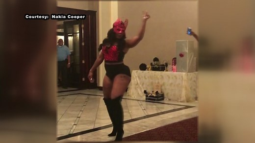 A night to remember: Sexy bride goes viral in epic wedding reception video