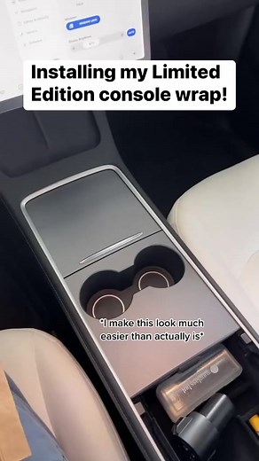 2K views · 19 reactions | How hard is wrapping the Model Y center console?? #tesla #modely #teslamodely #explore #electriccar #centerconsole #wrap | Tesla Hub | Facebook