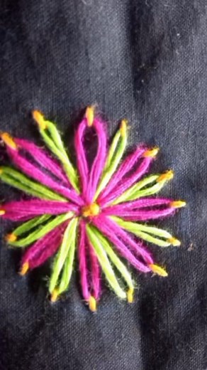 Easy Flower stitching #easy #flower #stitching #embroidery | Sreeja Sree