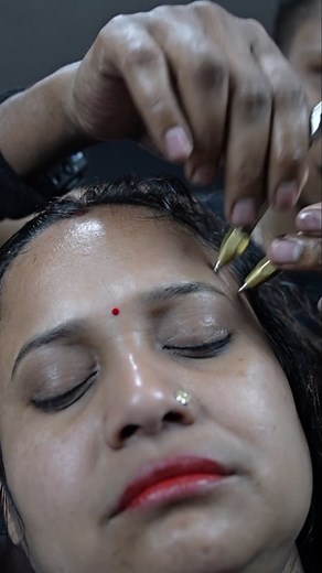 Neck Cracking Pin Pen Massage For Girls #reels #femalemassage #satisfying | Home ASMR clinic