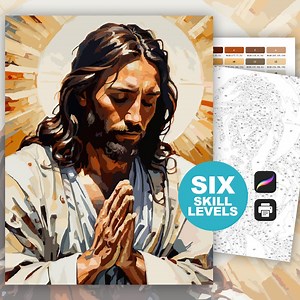 Jesus Color by Number for Adults Printable Christian Coloring Page Digital Download Religious Coloring Christian Art for Adult Prayer Color - Etsy