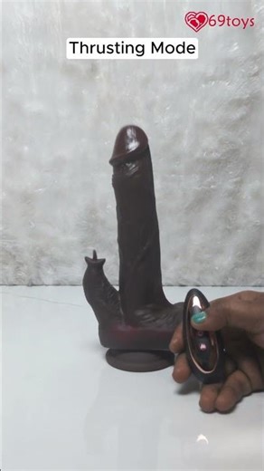 9" Thrusting Vibrating Realistic Dildo with Clit Stimulation Vibrator