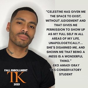 TKS STUDENT SPOTLIGHT: Eko Amadi Gray [Two Year Conservatory // Celestine Rae] Do you feel moved by Eko's words? We have a few more spots in Celestine Rae's Fall Conservatory Evening Class, beginning 10/6. Join the TKS Community and become a confident actor for the rest of your life. #linkinbio to apply! #tkstudio #actinginspiration #nycactor #actingtraining #meisnertechnique #eveningactingclass | Terry Knickerbocker Studio