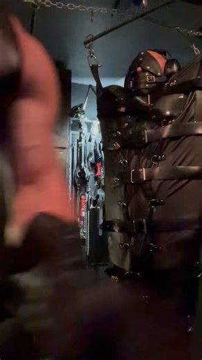 The hanging sleepsack - forced edging is my favorite