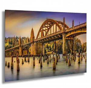 Siuslaw River Bridge Art Deco Photo: Florence Oregon Coastal Print - Etsy