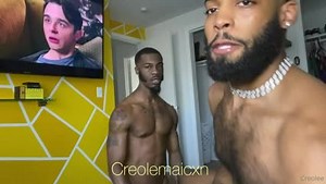 Passionate sex between Black men