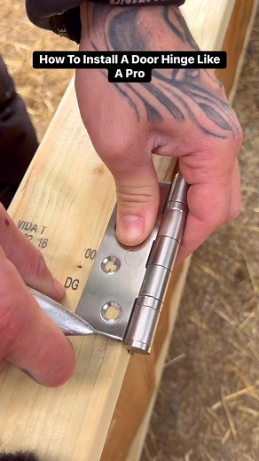 How To Install A Door Hinge Like A Pro #build #asmr #howto #diy #How #reels #doityourself #diy #carpentry #carpenter | The Home Improvements Channel Uk
