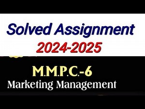 MMPC 06 Solved Assignment 2024-25 | MMPC 06 Solved Assignment july 2024 Session | MMPC 6 assignment