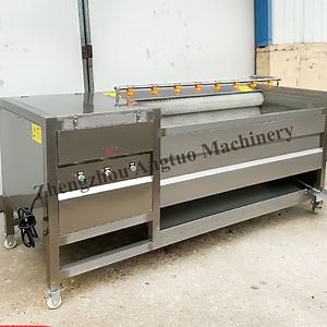 [Hot Item] Good Quality Brush Washer Potato Ginger Washing and Peeling Machine