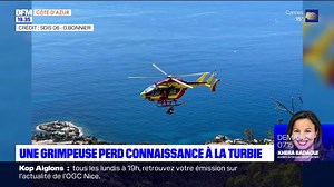 Alpes-Maritimes: inconsciente sur une paroi d'escalade, une femme héliportée dans un état grave | BFM Nice Côte d’azur