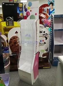 [Hot Item] Floor Standing Wooden Nail Polish Display Rack Acrylic Cosmetic Makeup Advertising Display