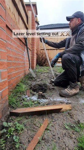 3.7K views | Take 2 on getting some levels set ⚒️⚒️ Lazer level helping out with setting the new levels on this build  #levels #newgarden #landscaping #fypシ | LNC Landscapes and Paving | Facebook
