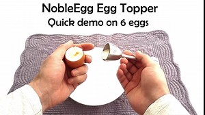 NobleEgg Egg Topper Opener Cracker Tool | Easily Cut and Remove the Top of Soft-Boiled Eggs