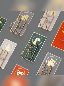 Towel Hooks for Bathrooms | No Drill Adhesive Heavy Duty Wall Hanger - Robe & Towel Hooks with Animals Design - for Washbasin Sink Shower Toilet Bedroom Office Coat Key