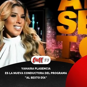 "Al Sexto Día" es un programa con varios años en Panamericana Televisión. En esta nueva temporada bajo la conducción de Yahaira Plasencia ha tomado el nombre de ‘’Al Sexto Día, el show de la calle". El programa saldrá desde el 10 de febrero a las 10am. Fuente Pantel #yahairaplasencia #conducción🎤 #alsextodía 👉Full TV. Canal 717 de Cablemas y a nivel nacional por las mejores empresas de cable. | Full TV.