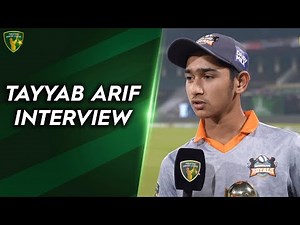 We chatted with the 16-year-old Tayyab Arif after he impressed us with his batting firepower 🔥