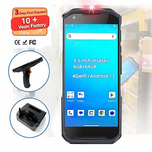 [Hot Item] Edoo M93 OEM WiFi NFC SIM Handheld Qr Rugged Handheld Terminal PDA Prices Android Pdas Barcode Scanner