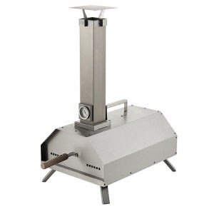[Hot Item] Stainless Steel Pizza Oven Portable Tabletop Wood Pellet Indoor Stone Fire Pizza Oven