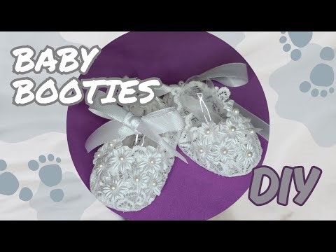 DIY Lace Baby Booties 👶 | Easy Sewing Tutorial for Christening, Baby Shower & Newborn Photos
