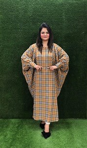 Dress Code NOV35 Designer Kaftan Material- Alex Jorjet Body - 36 to 65 Free Size Long - 47 | Girls Weaver