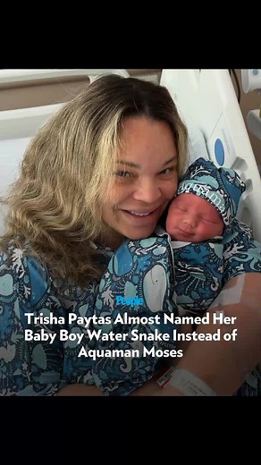 Trisha Paytas is opening up about the aquatic inspiration behind her son's name, and what he was almost named instead. Paytas and her husband, Moses Hacmon, welcomed their son Aquaman Moses Paytas-Hacmon on July 12 — and in her latest podcast episode, she opened up about other top contenders for their baby's name, including Water Snake, Paper Man, and other non-aquatic themed options. Get all the details, including more on how they decided on Aquaman, at the link in our bio. | 📷: Trisha Paytas/